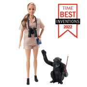 Кукла Барби 'Доктор Джейн Гудолл' (Dr. Jane Goodall), из серии Inspiring Women, Barbie Signature, Barbie Black Label, коллекционная, Mattel [HCB83]